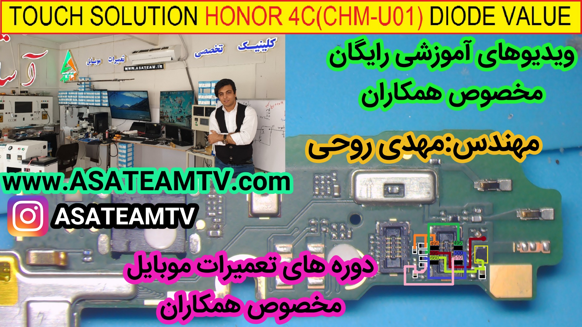 HONOR4CCHMU01TOUCHSOLUTION مرجع تعمیرکاران موبایل کشور